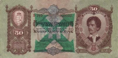 1930-41. 10P ,20P, 50P, 100P mindegyik hamis "H" betűs nyilaskereszt felülbélyegzéssel T:I...