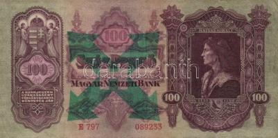 1930-41. 10P ,20P, 50P, 100P mindegyik hamis "H" betűs nyilaskereszt felülbélyegzéssel T:I...