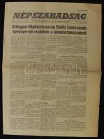 1956 Népszabadság újság I. évfolyam 15. száma a forradalom híreivel