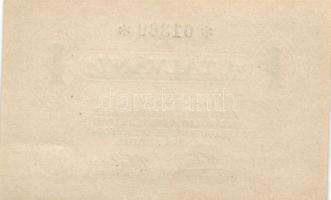 ~1924. "Pester Lloyd" utalvány 1K bélyegző nélkül, 2K (3x) hátlapon mindháromnál "A P...