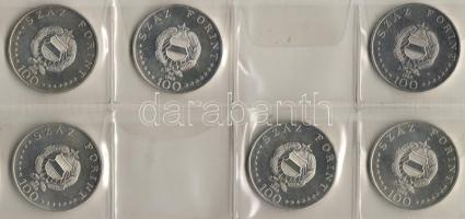 1968. "Semmelweis" 100Ft (6x) ezüst T:1