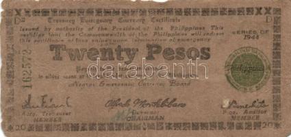 Fülöp-Szigetek/II. Világháborús megszállás alatti szükségpénzek/Cebu/Negros/Mindanao 1941. 1P (3x) 2...