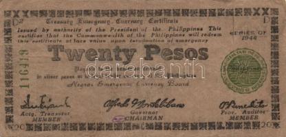 Fülöp-Szigetek/II. Világháborús megszállás alatti szükségpénzek/Cebu/Negros/Mindanao 1941. 1P (3x) 2...