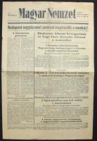 1956 Magyar Nemzet folyóirat XIX.évfolyam 256. száma a forradalom híreivel