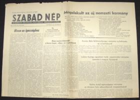 1956 Szabad Nép folyóirat XIV.évfolyam 296. száma a forradalom híreivel