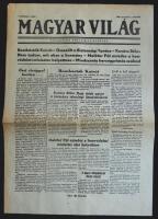 1956 Magyar Világ folyóirat I. évfolyam 1.- induló száma a forradalom híreivel
