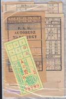 13db régi BKV és FVV menetjegy