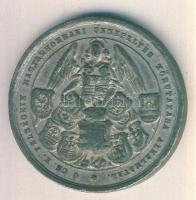 1857. "A Felső Magyarországi Első Iparkiállításnak Emlékére" fém plakett T:2-