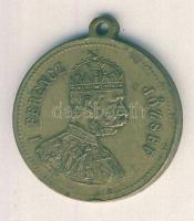 1896. "Millenniumi emlék/I.Ferencz József" emlékérem T:2 f