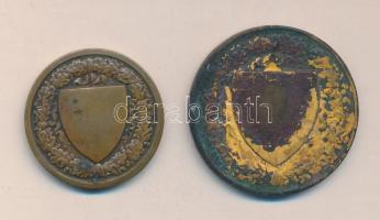 DN "Budapesti (Budai) Torna Egylet Botond és Kinizsy 1869." 2db Br díjérem szign.Berán Laj...