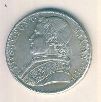 Olasz államok/Pápai államok 1870. 5L Ag IX.Pius fém hamisítványa T:2
Italian states/Papal States 187...