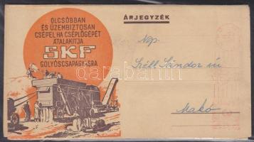 ~1940 Cséplőgépek díszes árjegyzéke