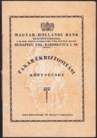 1943 Magyar-Hollandi Bank Takarékbiztosítási könyvecske