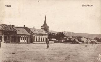 Tövis square with the shop of the Ábrahám brothers