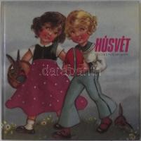 1987 Húsvét régi képeslapokon. Terra - Kossuth Nyomda, Budapest. Nagy alakú album rengeteg színes képpel