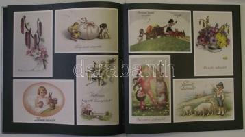 1987 Húsvét régi képeslapokon. Terra - Kossuth Nyomda, Budapest. Nagy alakú album rengeteg színes ké...