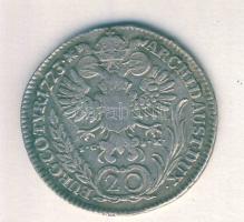 Ausztria 1773IC-SK 20Kr Ag "Mária Terézia" T:3/2- Austria 1773IC-SK 20 Kreuzer Ag "Maria Theresia" C:F/VF