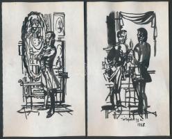 5db tusrajz Tóthfalusy A. jelzéssel