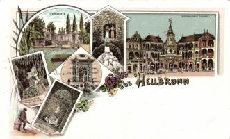 Salzburg Hellbrunn litho