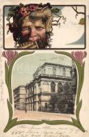 Wroclaw theatre litho