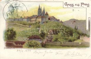 Praha, Hradcany / castle, litho (EK)