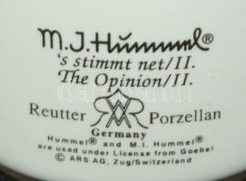 Jelzett M.J. Hummel német porcelán váza / M.J. Hummel chinaware vase 10cm
