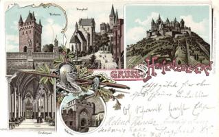 1897 Hohenzollern castle litho