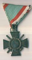 1942. Tűzkereszt kitüntetés I. fokozat, szalaggal T:3 (letört kardnyél)
