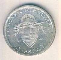 1938. 5P Ag "Szent István" T:2