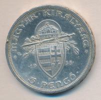 1938. 5P Ag "Szent István" T:2 ph.