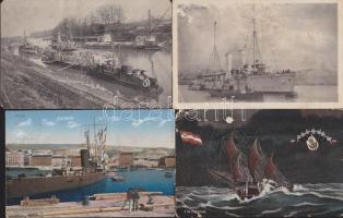 32 db háború előtti osztrák-magyar HADIHAJÓ vegyes minőségben / 32. k.u.k. military WARSHIP cards in mixed quality