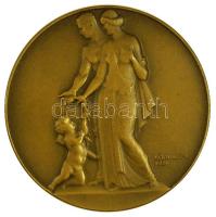 Lőrincz István (1901-1985) 1931. "Házasságkötésünk emlékére" bronz emlékérem (50mm) T:1- / 1931. Memory of Marriage Br commemorative medal Sign: István Lőrincz (50mm) C:Au