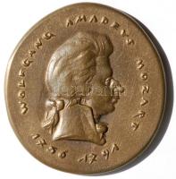 Madarassy Walter (1909-1994) 1936. "Wolfgang Amadeus Mozart" zeneszerző bronz emlékérem (82mm) T:2 / 1936. Wolfgang Amadeus Mozart composer Br commemorative medal Sign: Walter Madarassy (82mm) C:XF