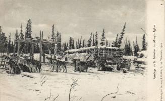 Mary´s Igloo, Alaska, mission, dog sleighs