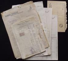 20db klf régi számla és okirat