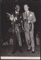 Edmond Hall és Gusztav Brom, híres klarinétosok által dedikált fotó