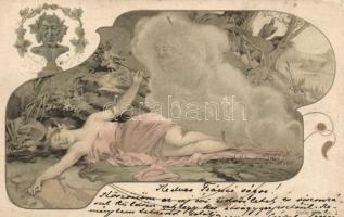 Vision, Art Nouveau litho