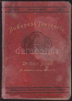 1896 Dr. Göőz József: Budapest története - az ezredéves ünnepség alkalmával, Lampel Róbert-Wodianer és Fiai Kiadó, Bp., kiadói egészvászon kötésben, megviselt állapotban
