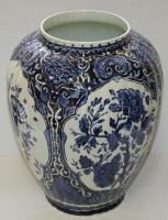 Delft Boch Holland kézzel festett porcelán váza / Holland handpainted chinaware vase 26 cm