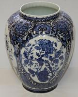 Delft Boch Holland kézzel festett porcelán váza / Holland handpainted chinaware vase 26 cm
