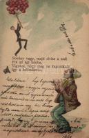 Thin people, humour litho