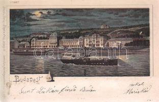Budapest II. Lukács fürdő litho (EB)