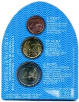 San Marino 2005. 2c + 20c + 2€ szettben "Szent Ferenc Kapu" T:1 San Marino 2005. 2 cent + 20 cent + 2 Euro in set "St. Francis' Gate" C:Unc Krause 441;444;447