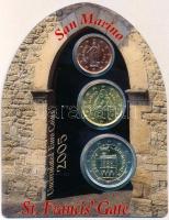 San Marino 2005. 2c + 20c + 2€ szettben "Szent Ferenc Kapu" T:1
San Marino 2005....