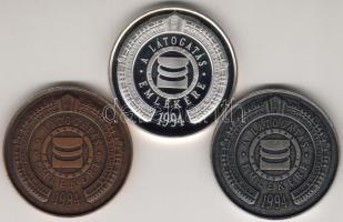 1994. "A látogatás emlékére-Szt. Eligius" Pénzverdei sor 3db T:1-PP