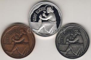 1994. "A látogatás emlékére-Szt. Eligius" Pénzverdei sor 3db T:1-PP