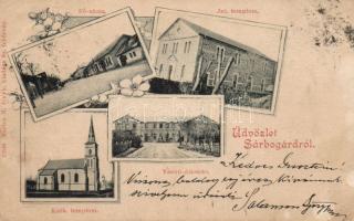 1899 Sárbogárd zsinagógával és vasútállomással (EB)