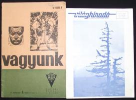 1976 Vagyunk c. Műnchenben megjelenő lap száma + 1976 Képes Magyar Világhíradó c. USA-ban megjelenő lap egy száma