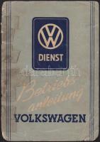 1952 Osztott kis ablakos Volkswagen Bogárhátú német nyelvű kezelési utasítása viseltes állapotban, a borító ragasztott