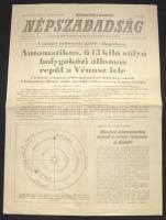 1961 Népszabadság című napilap rendkívüli kadása A szovjet automatikus űrállomás Vénuszra való fellövéséről szóló cikkel